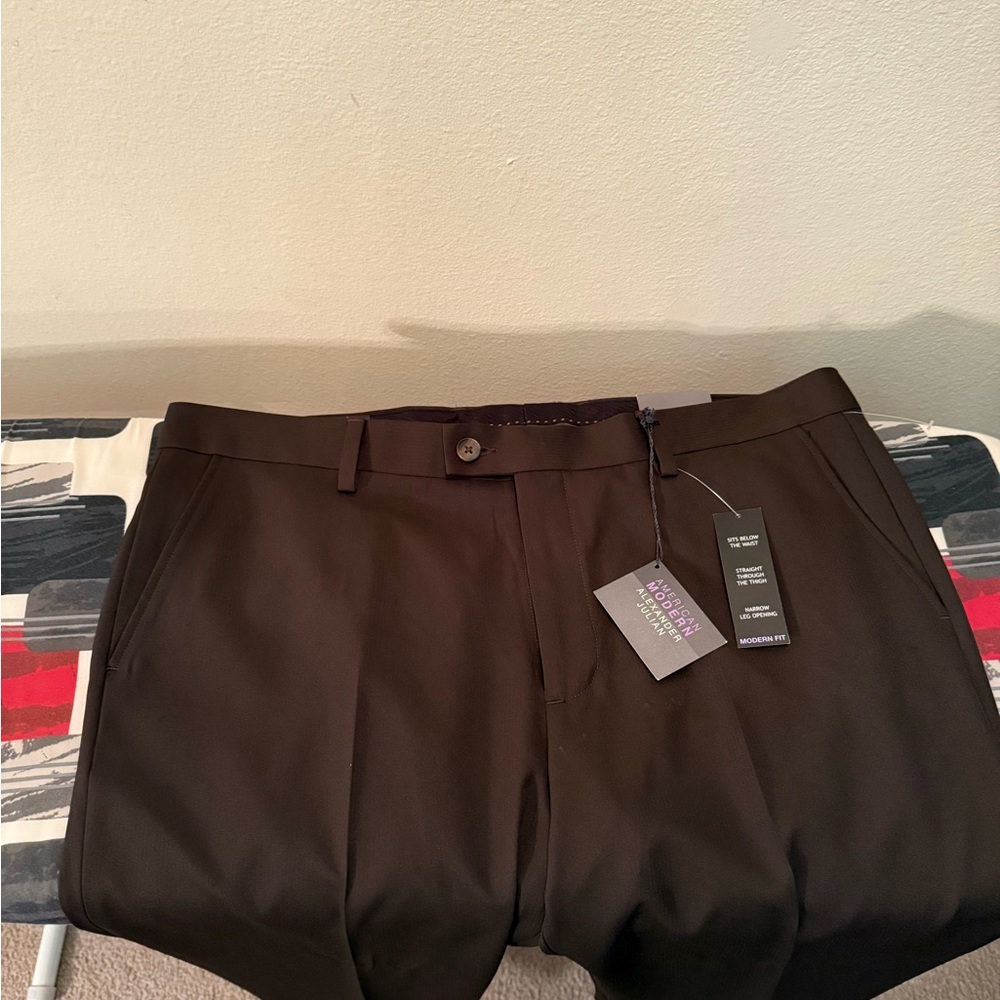 Alexander Julian Dark Brown Dress Pants - Picture 14 of 17